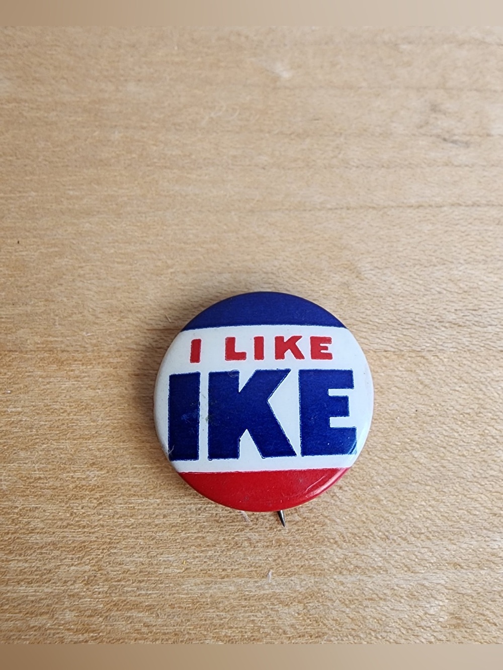 Vintage 1950s “I Like Ike” Eisenhower Campaign Button Pinback 1" Political